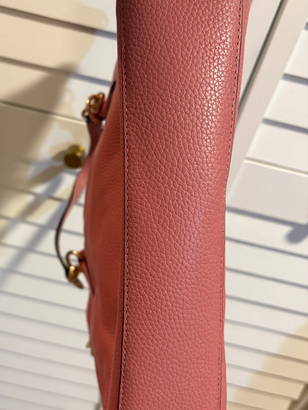 Coach Kelsey Pink Pebbled Leather Satchel with Gold Hardware - Picture 3 of 12